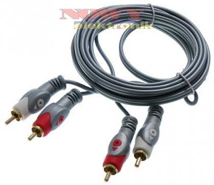 Kabel 2*RCA 3m -    KABLE - Połączeniowe