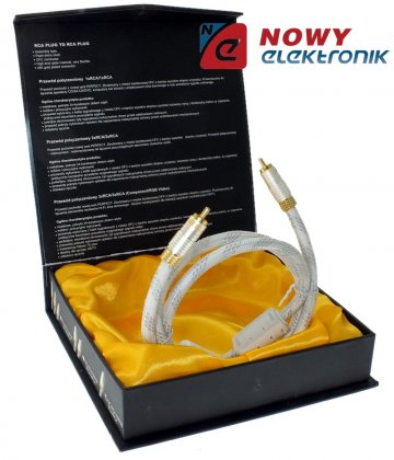 Kabel 1*RCA 1.0m PERFEKT BOX blister - KABLE - Połączeniowe